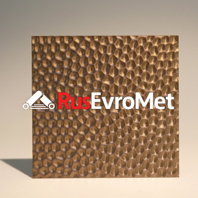 Декоративная нержавеющая сталь  3D Matt Honeycombs Rose Gold Middle